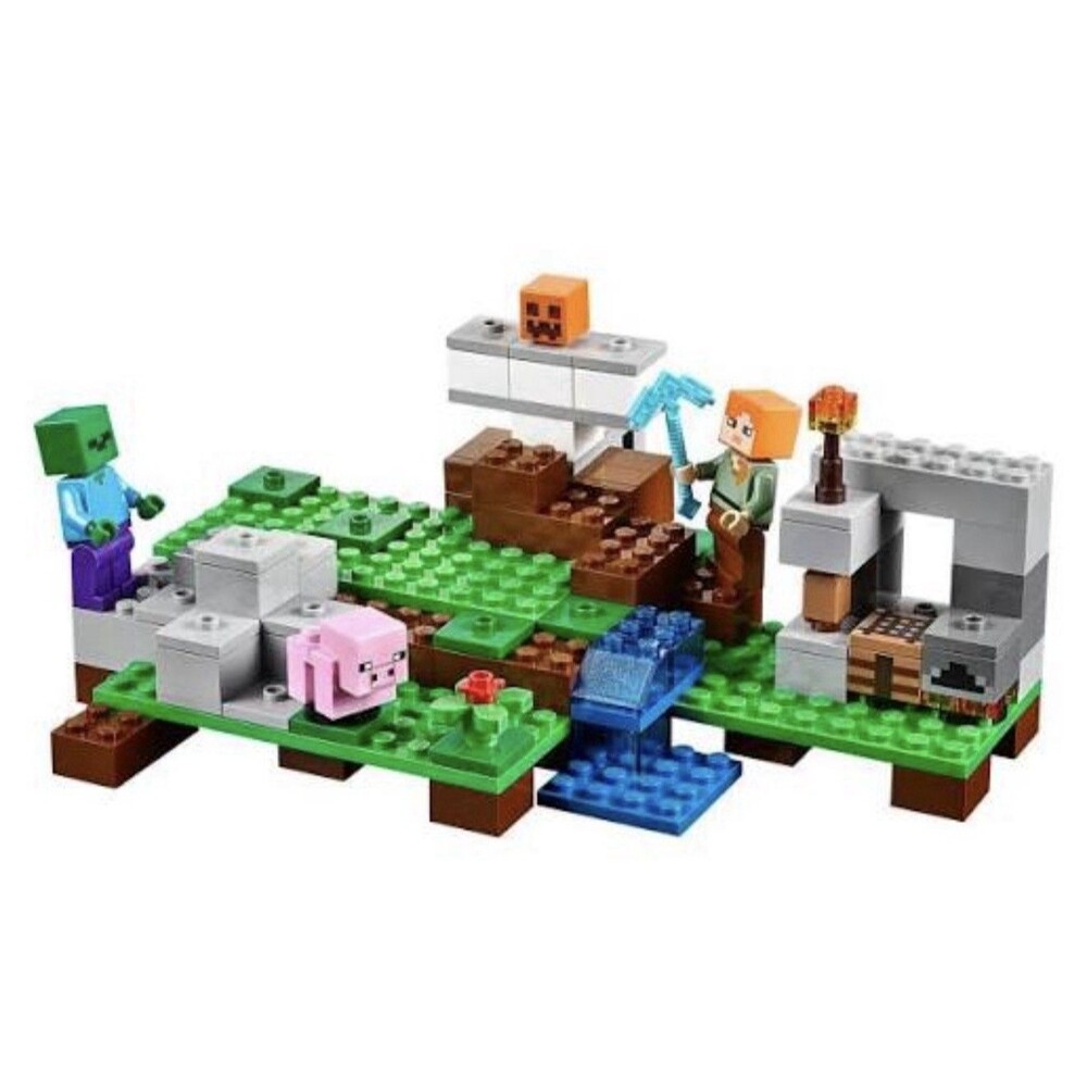 LEGO Minecraft 21123 The Iron Golem 100% Complete No Box (2016) - Picture 2 of 3